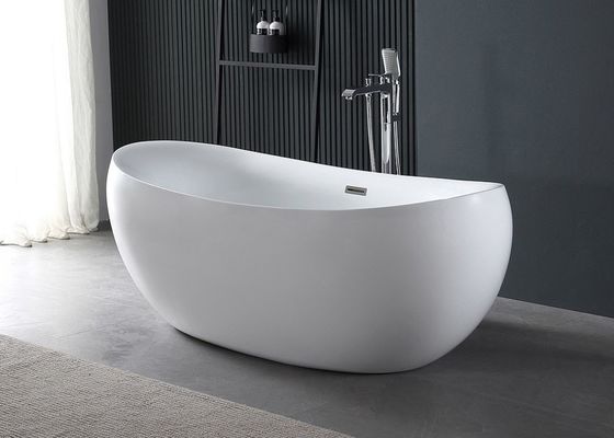 Egg Shape Ladodo E-514 Standing Bathtub With Pop-Up Drainage