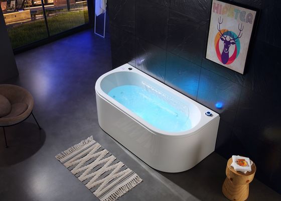 Ladodo E-8002C Two Person Dual Soaking Spa Bathtub LED Press Switch