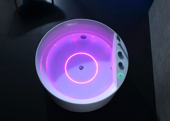 Stylish Ladodo E-8022 Massage Bathtub With LED Bottom Light Strip