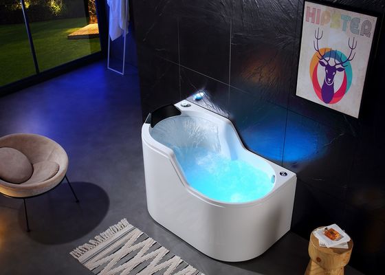 Ladodo Acrylic Single Massage Bathtub 8 Whirlpool Jets Spa Steam Shower Combination