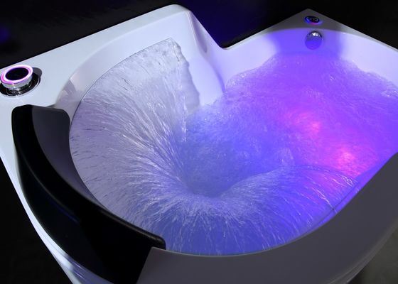 Ladodo Acrylic Single Massage Bathtub 8 Whirlpool Jets Spa Steam Shower Combination