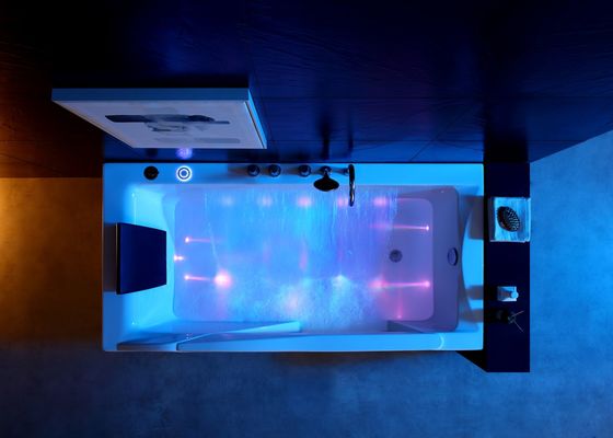 Spa Bathtub with Waterfall Feature for Single Soaking
