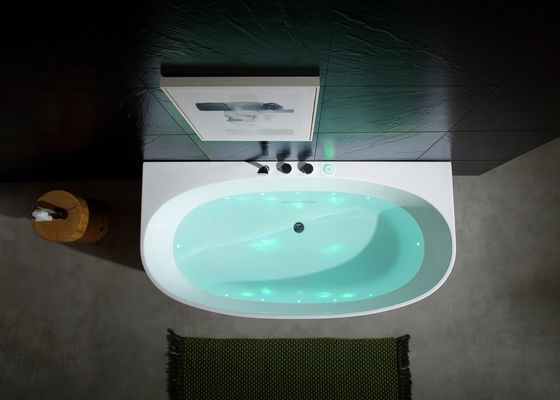 LED Illuminated Single Massage Bathtub With Ozone Sterilization And Infrared Therapy