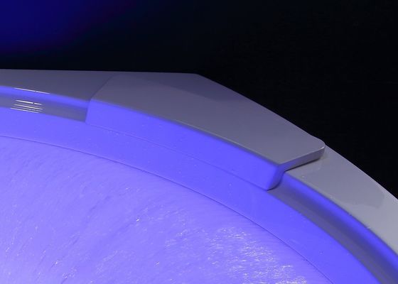 Ladodo Corner Waterfall Massage Bathtub Accented With Circle Waterfall