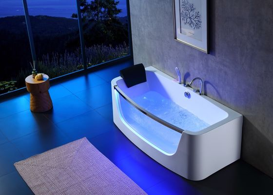 Modern Design 3 Person Massage Bathtub With Led Glass Door