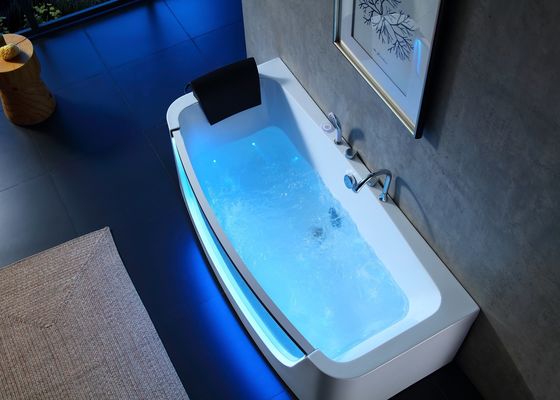 Modern Design 3 Person Massage Bathtub With Led Glass Door