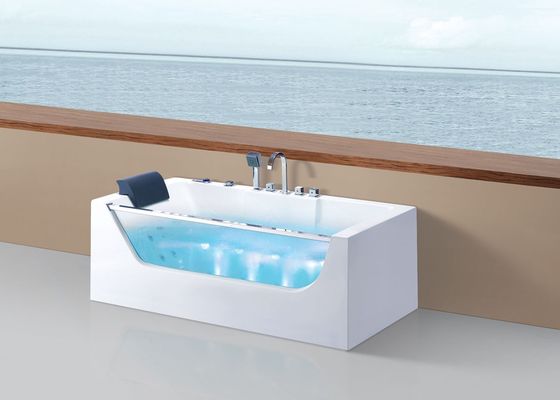 Air Press Switch Rectangle Outdoor Spa With Front Glass For Single