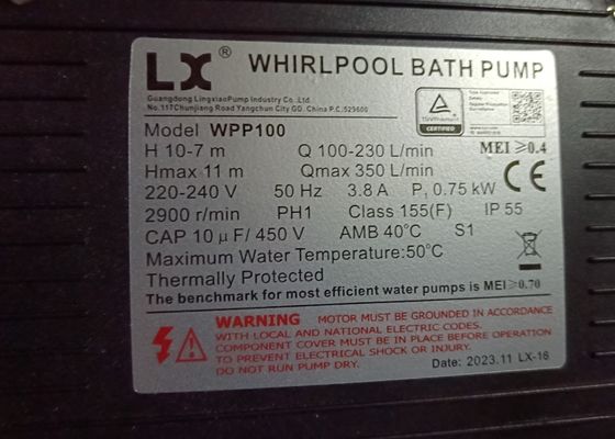 Air Press Switch Rectangle Outdoor Spa With Front Glass For Single