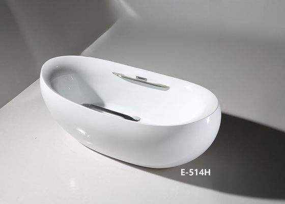 Egg Shape Ladodo E-514 Standing Bathtub With Pop-Up Drainage