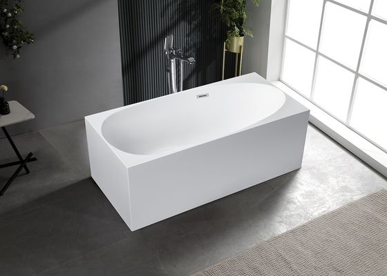 1700mm Rectangle Design Ladodo Acrylic Standing Bathtub Color No Change In 10 Years