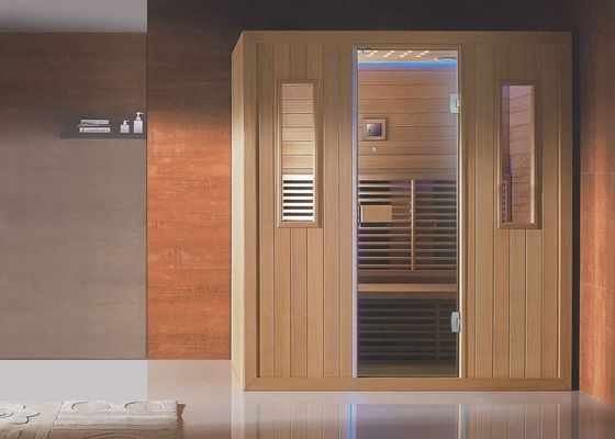2 People Infrared Hemlock Wood Sauna Room Supported By Customization
